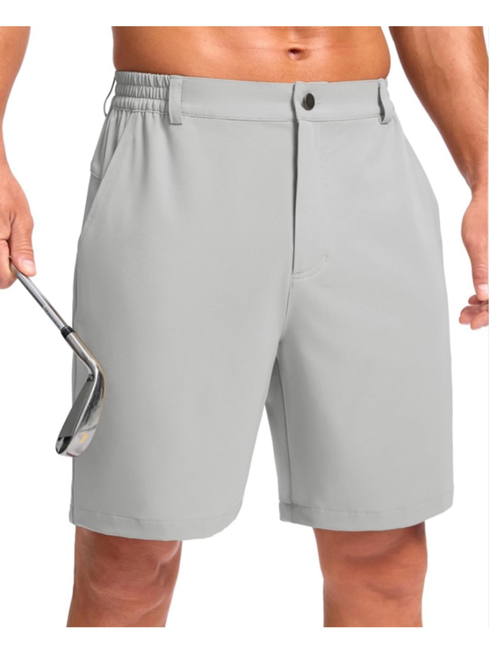 NEW Pudolla Men's Casual Shorts 7” Inseam Lightweight Golf Shorts Pockets 38/7
